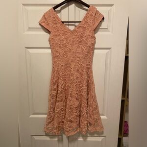 Pink Lace Dress